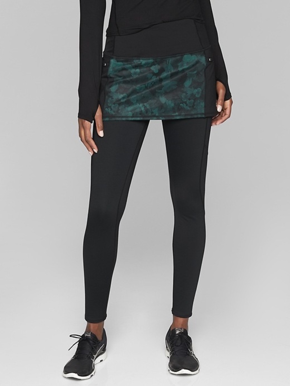 Athleta Frost High Traverse 2 in 1 Tight Abyss XL Skirt Legging Combo Flaws